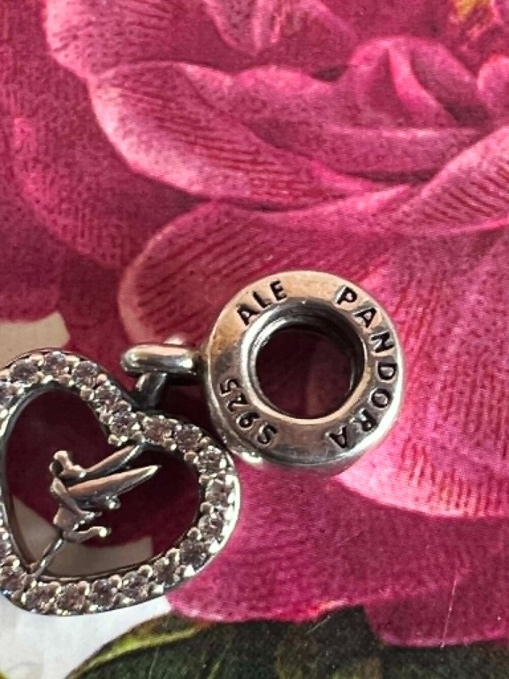 Authentic Pandora Disney Love Tinker Bell Dangle Charm #791565CZ - Picture 6 of 9